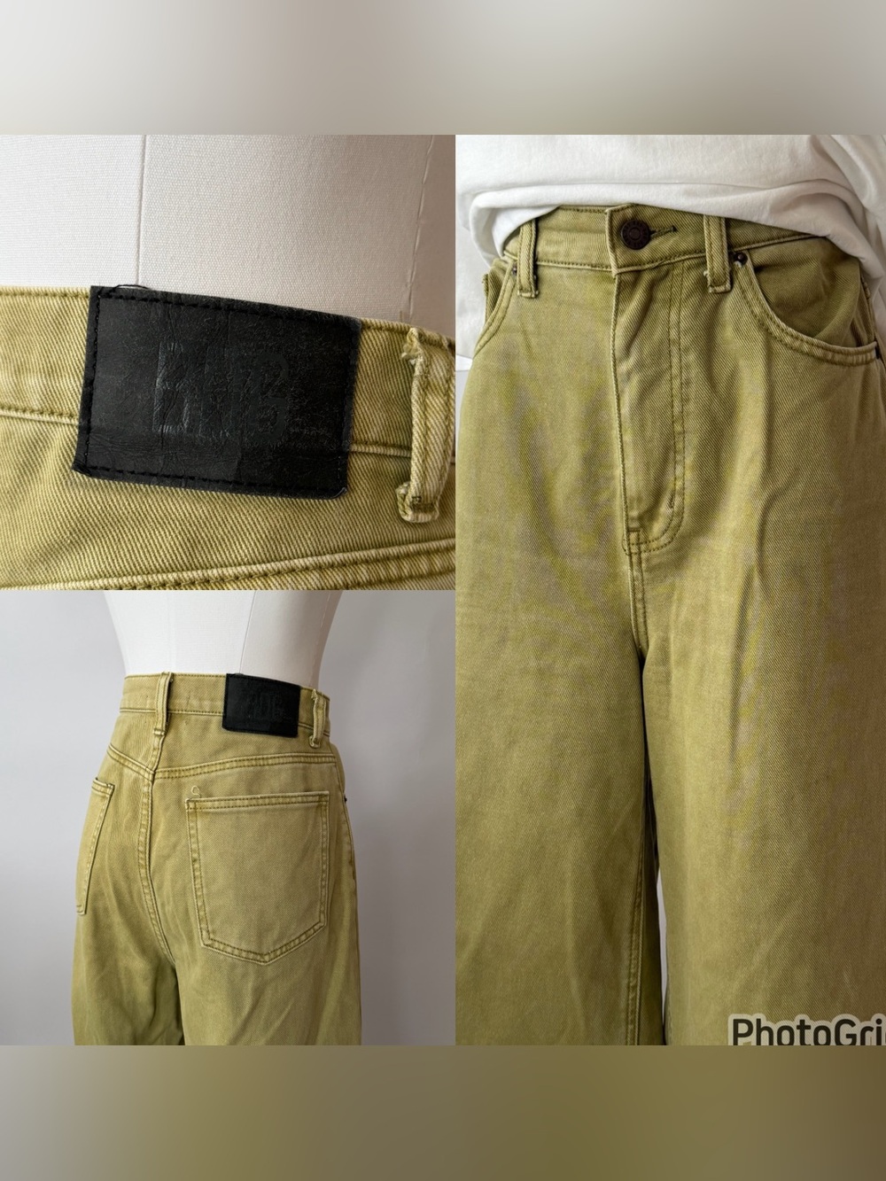 BDG Jeans Women’s 29 Green Low A-Wide Leg Urban Outfitters Long Skater. - Picture 14 of 14